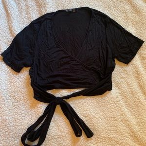 Nasty Gal Wrap Crop Top